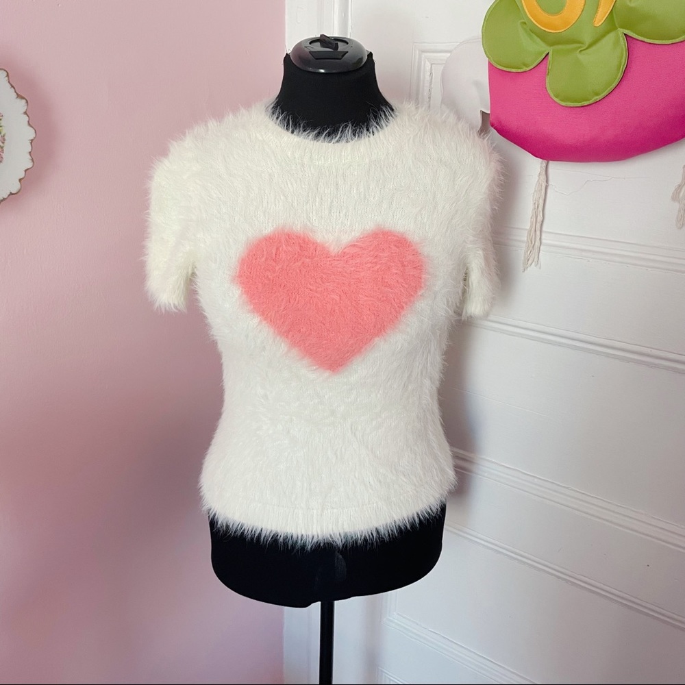 Lazy Oaf Fuzzy Heart Top